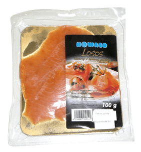 Údený losos plátkovaný 100 g
